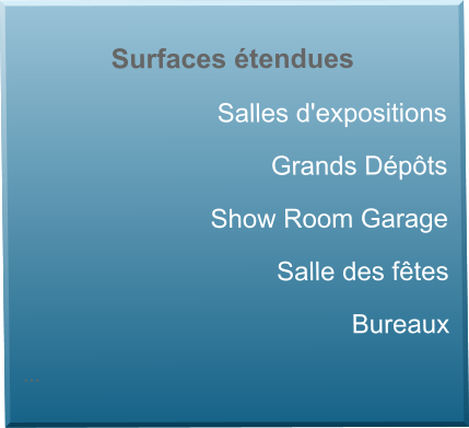 Surfaces tendues  Salles d'expositions Grands Dpts Show Room Garage Salle des ftes Bureaux ...